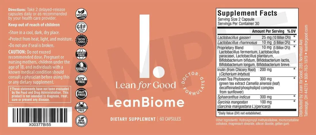 Leanbiome-supplement-facts
